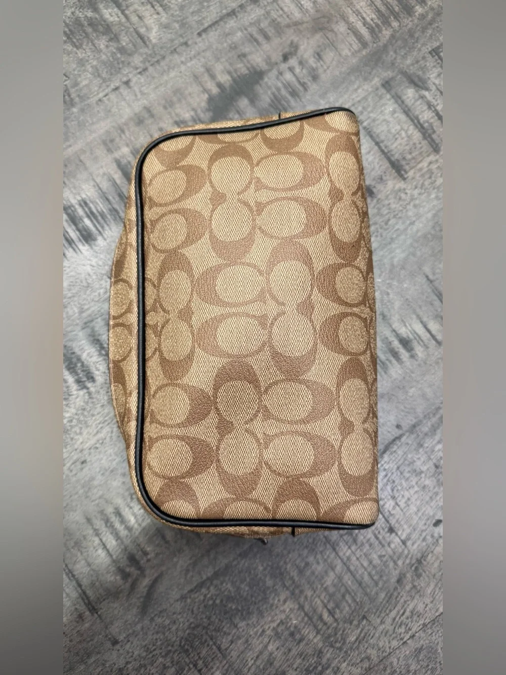 Coach Brown Signature Canvas New York Patch Crossbody